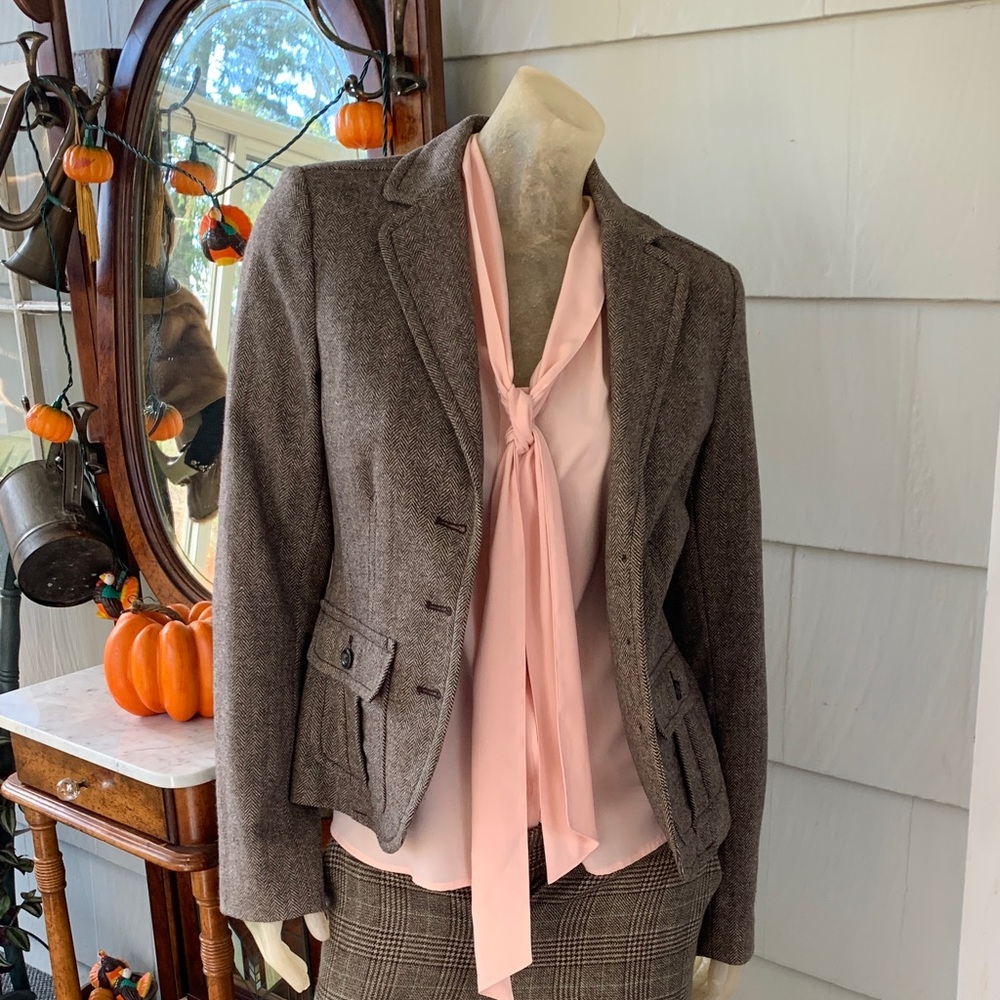 Eddie Bauer Brown Tweed Blazer